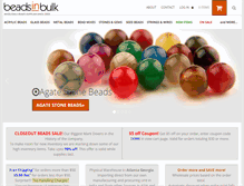 Tablet Screenshot of beadsinbulk.com